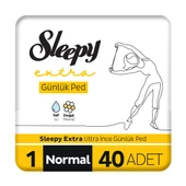 Sleepy Extra Ultra İnce Günlük Ped Normal 40 Adet Ped - 1