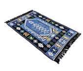 Shark Anadolu Seccade Kilim 11 Mavi - 5