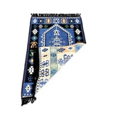 Shark Anadolu Seccade Kilim 11 Mavi - 6