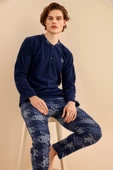 Nisanca Kışlık Erkek Polar Pijama Takımı - Sıcak Tutan Pijama - 4