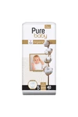Pure Baby  Organik Pamuklu Cırtlı Bez Tekli Paket 5 Numara Junior 40 Adet thumbnail 2