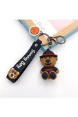 Sevimli Ayı Bear Silikon Anahtarlık Çanta Süsü Oyuncak Aksesuar thumbnail 1