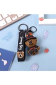 Sevimli Ayı Bear Silikon Anahtarlık Çanta Süsü Oyuncak Aksesuar thumbnail 3