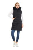 Kadın Kapüşonlu Uzun Yelek 5003 BGL-ST01646 - 3