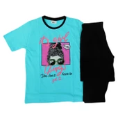 Kız Çocuk Kısa Kol Pantolon Pijama Takım 12832 BGL-ST01178 - 3