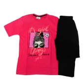 Kız Çocuk Kısa Kol Pantolon Pijama Takım 12832 BGL-ST01178 - 1