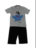 Kız Garson Boy Kısa Kol Kapri li Pijama Takım 12849 BGL-ST01181 - 5