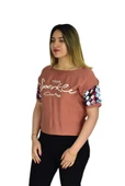 Kadın Payet Kol Pullu Bluz 19049 - 3