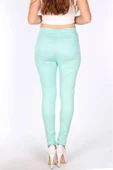 Kadın Kanvas Dar Paça Pantolon Mint Yeşili 239-004668-1200 thumbnail 3