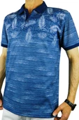 ÇİZGİ TRİKO ERKEK POLO YAKA PALMİYE TSHİRT 3514 - 2