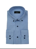 Erkek Slim Fitt Puaniyeli Gömlek 000173 thumbnail 3