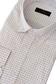 Erkek Silim Fit Uzun Kol Puantiyeli Gömlek BGL-ST01968 thumbnail 8