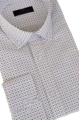 Erkek Silim Fit Uzun Kol Puantiyeli Gömlek BGL-ST01968 thumbnail 9