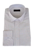Erkek Silim Fit Uzun Kol Puantiyeli Gömlek BGL-ST01968 thumbnail 3