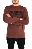 Erkek Sıfır Yaka Sweat Whatever BGL-ST01723 - 5