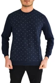 Erkek Sıfır Yaka Sweat Yaprak Desenli BGL-ST01705 - 3