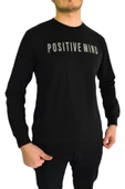 Erkek Sıfır Yaka Posıtıve Yazılı Sweat BGL-ST01721 thumbnail 1