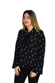 Kadın Yeşil Desenli Bluz BGL-ST00592 thumbnail 5