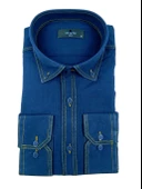 Erkek Slim Fitt Keten Gömlek Bgl-st00143 thumbnail 1