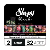 Sleepy Black Premium Plus Günlük Ped Uzun 32 Adet Ped - 1
