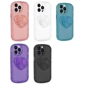 Vendas iPhone 13 Pro Max Kalp Serisi Kamera Korumalı Pop Soketli Renkli Neşeli Silikon Kılıf - 9