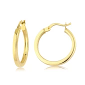 2 cm. Çaplı 14 Ayar Altın Halka Küpe - 4