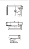 Sharp Etajerli Lavabo 50*30 Cm - 2