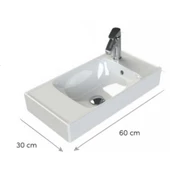 Sharp Etajerli Lavabo 60*30 Cm - 1