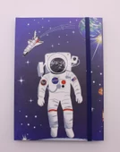 Lastikli Çizgisiz Sert Kapak NASA Defter - 4