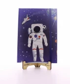 Lastikli Çizgisiz Sert Kapak NASA Defter - 1