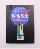 Lastikli Çizgisiz Sert Kapak NASA Defter - 3