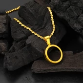 Çeyrek Altın Takılabilen 14 Ayar Kolye thumbnail 4