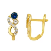 Sonsuzluk 14 Ayar Altın Çocuk Küpesi thumbnail 1