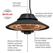Mirkraft Elirg 2000 Watt infrared Tavan Isıtıcısı elektrikli ısıtıcı - 2