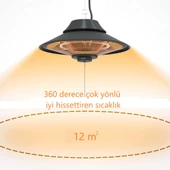 Mirkraft Elirg 2000 Watt infrared Tavan Isıtıcısı elektrikli ısıtıcı - 6