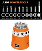 AEG Bits Uç Seti 10 Parça 1/4 Matkap Vidalama Ucu Seti 25 mm - 2