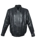 Beli Lastikli Model Siyah Renk Erkek Deri Mont - 8