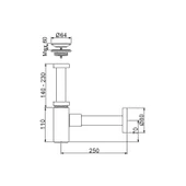 Newarc Sıfon Takımları Corner Lavabo Sıfonu Süzgeçlı - Altın 760521G - 2