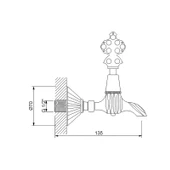 Newarc Nostalgıc Osmanlı Musluk - Eskıtme Bronz 290712 - 2