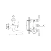 Newarc Pera Banyo Bataryası - Parlak Bakır 961513 - 2