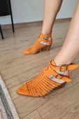 019 1007 Topukla Kadın Süet Yazlık Bot - 11