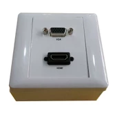 HDMI -VGA kasalı duvar tipi priz - 2