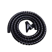 spiral kablo toplayıcı kablo düzenleyici Ø 20mm x1,5m Siyah - 2