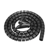 spiral kablo toplayıcı kablo düzenleyici Ø 20mm x1,5m Siyah - 1