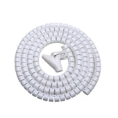 spiral kablo toplayıcı kablo düzenleyici Ø 20mm x1,5m Beyaz - 2