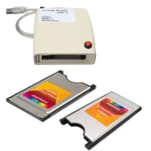 USB 2.0 to 68 pin ATA PCMCIA  kart okuyucu adaptör - 2