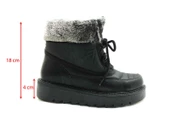 Marine Shoes Kürklü Termal Kar Botu Siyah-Rugan 86 4013 - 6