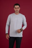SLİMFİT ARMÜRLÜ LİKRALI SIFIR YAKA UZUN KOL ERKEK SWEATSHİRT - 10