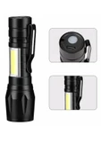 2 Adet Ultra Güçlü Usb Şarjlı El Feneri Orjinal Kutusunda Kamp Feneri Avcılık Feneri Polis Feneri - 2