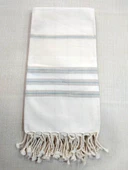 Mandaş Pamuklu El Dokuma Peştemal (80x200) - Krem Vizon - 1
